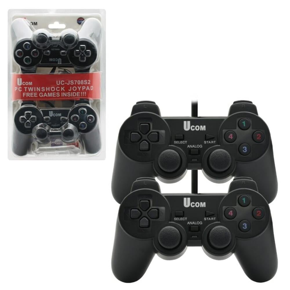 Bilişim Burada Ucom Pc Titreşimli Dualshock Gamepad Oyun Kolu 2'li Paket